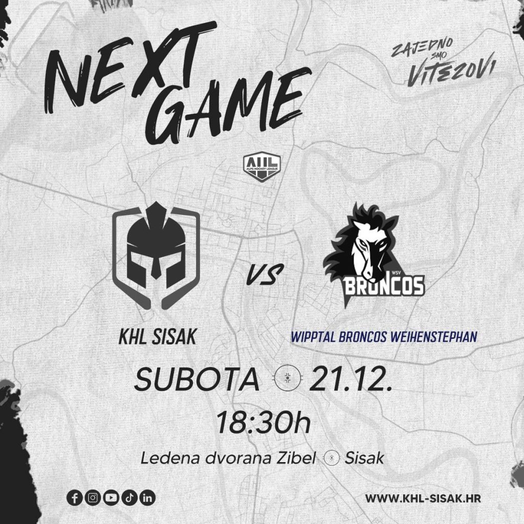 Utakmica KHL Sisak protiv Wipptala će se odigrati bez popratnog programa