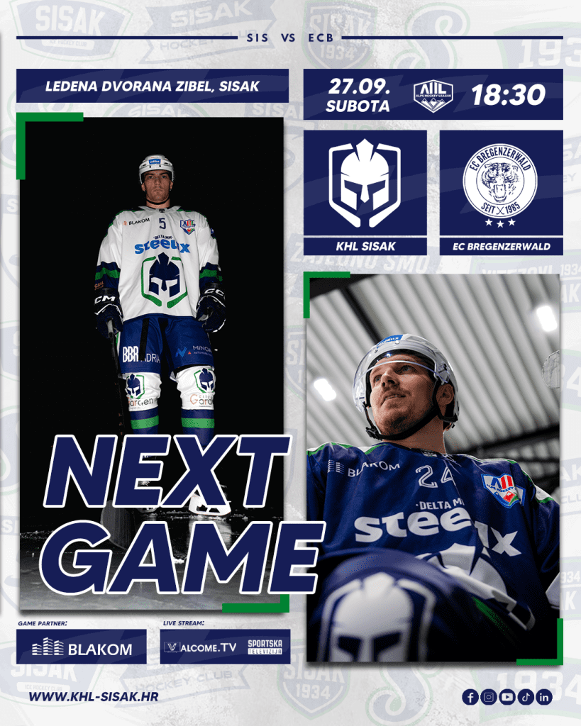 KHL SISAK DOČEKUJE EC BREGENZERWALD: SPREMA SE SPEKTAKL NA ZIBELU!